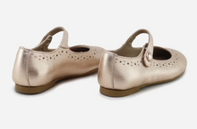 Papanatas Girls Etoile Gold Leather Mary Jane