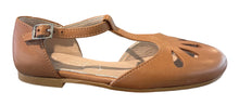 Girls Eli Papanatas Cuero Leather Designed T-Strap