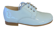 Shawn & Jeffery Cloud Nube Blue Patent Leather Classic Oxford Dress Shoe