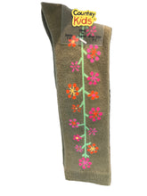 Girls Country Kids Floral Design Knee Socks