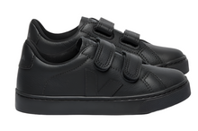 Veja Esplar Black Leather Velcro Sneakers