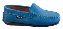 Atlanta Mocassin Blue Jeans Little Grainy Leather Loafer