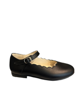 Shawn & Jeffery Black Leather Design Mary Jane