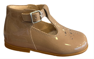 Beberlis Baby Castoro Patent T-Strap shoes