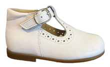 Shawn & Jeffrey White Patent Baby High Top 140 TStrap
