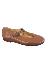 Beberlis Girls Blush Patent Leather T-Strap