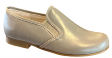 Beberlis Antik Taupe Leather Slip On Smoking Shoe