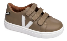 Venettini Taupe White Dillon Velcro Sneaker