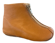 Pepe Cuoio Leather Zipper Booties