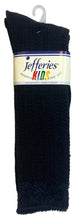Girls Black Thick Jefferies Knee Socks
