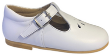 Shawn & Jeffrey White Leather T Strap Shoe