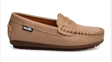 Venettini Reese Mocha Shiny Penny Leather Mocassin Loafer