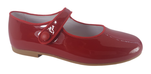 Shawn & Jeffery Red Patent Girls Mary Jane