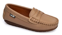 Venettini Reese Mocha Shiny Penny Leather Mocassin Loafer