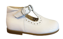 Shawn & Jeffrey White Patent Baby High Top 140 TStrap