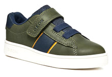 Geox Green Navy Eclyper Velcro Sneakers