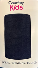 Girls Country kids Pearl Shimmer Black Tights