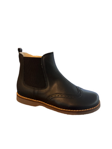 Beberlis Black Cathay Leather Classic Booties