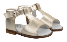 Beberlis Gold Leather Leather Baby Hightop Sandals
