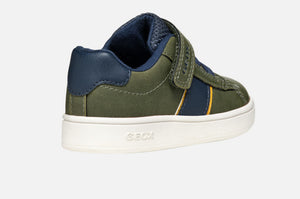 Geox Green Navy Eclyper Velcro Sneakers