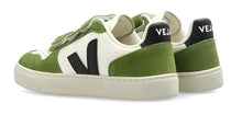 Veja Pure Black Kiwi Leather Velcro Sneakers