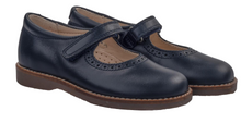 Beberlis Girls Alba Omega Navy Marino School Mary Jane Shoes