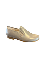 Beberlis Antik Taupe Leather Slip On Smoking Shoe