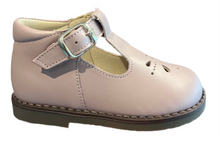 Shawn & Jeffery Pink Rosa Palo Leather Omega Baby 139 T Strap