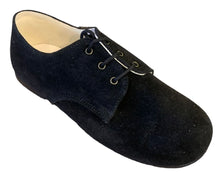 Shawn & Jeffery Velvet Black Leather Classic Oxford Dress Shoe