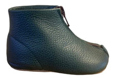 Pepe Malaga Green Leather Zipper Booties