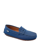 Venettini Reese Steel Shiny Leather Mocassin Loafer