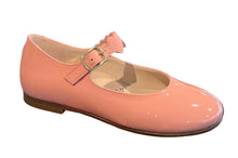 Beberlis Heart Designed Strap Peach Patent Leather Mary Jane