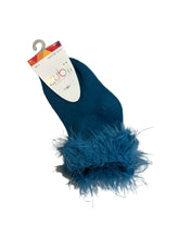 Baby Teal Zubii Fur Ankle Socks