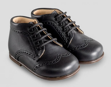 Beberlis Lavi Black Leather Baby Bootie