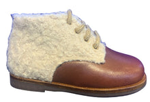 Beberlis Tan Roble Leather Fur Baby Bootie