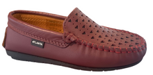 Atlanta Mocassin Burgundy Smooth V18 Hearts Leather Loafer