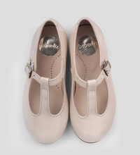 Beberlis Girls Nude Patent Leather T-Strap