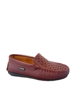 Atlanta Mocassin Burgundy Smooth V18 Hearts Leather Loafer
