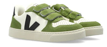 Veja Pure Black Kiwi Leather Velcro Sneakers