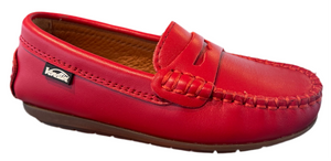 Venettini Reese Red Shiny Leather Mocassin Loafer