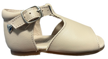 Venettini Sand Patent Leather Baby Hightop Sandals