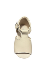 Venettini Sand Patent Leather Baby Hightop Sandals
