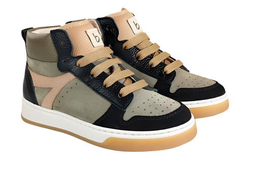 Beberlis Suede Leather Hightop Leather Sneakers