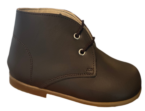 Shawn & Jeffery Baby Brown Caoba Leather Bootie 102