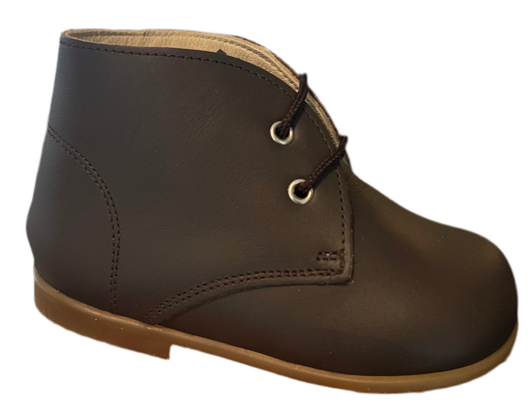 Shawn & Jeffery Baby Brown Caoba Leather Bootie 102