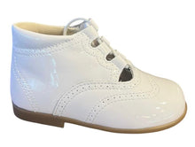 Shawn & Jeffery Baby White Patent Leather Summer Booties