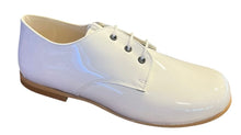 Shawn & Jeffery White Patent Leather Oxford Dress Shoes