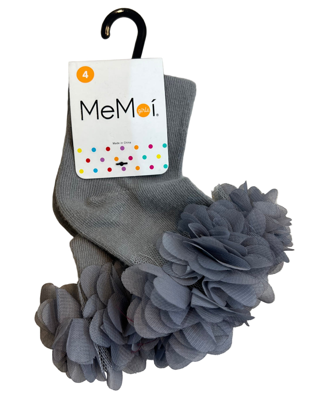 Me Moi Grey Ankle Socks