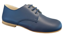 Shawn & Jeffery Navy Bambi Leather Classic Oxford Dress Shoe