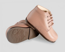 Beberlis Rene Old Pink Leather Baby Bootie